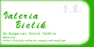 valeria bielik business card
